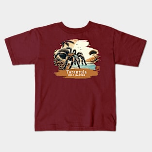 Tarantula - WILD NATURE - TARANTULA SPIDER -8 Kids T-Shirt